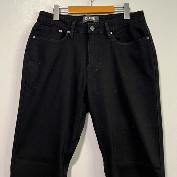 DUER Men’s L2X Relaxed Tapered Black Jeans Size 33W x 32L - Picture 7 of 14